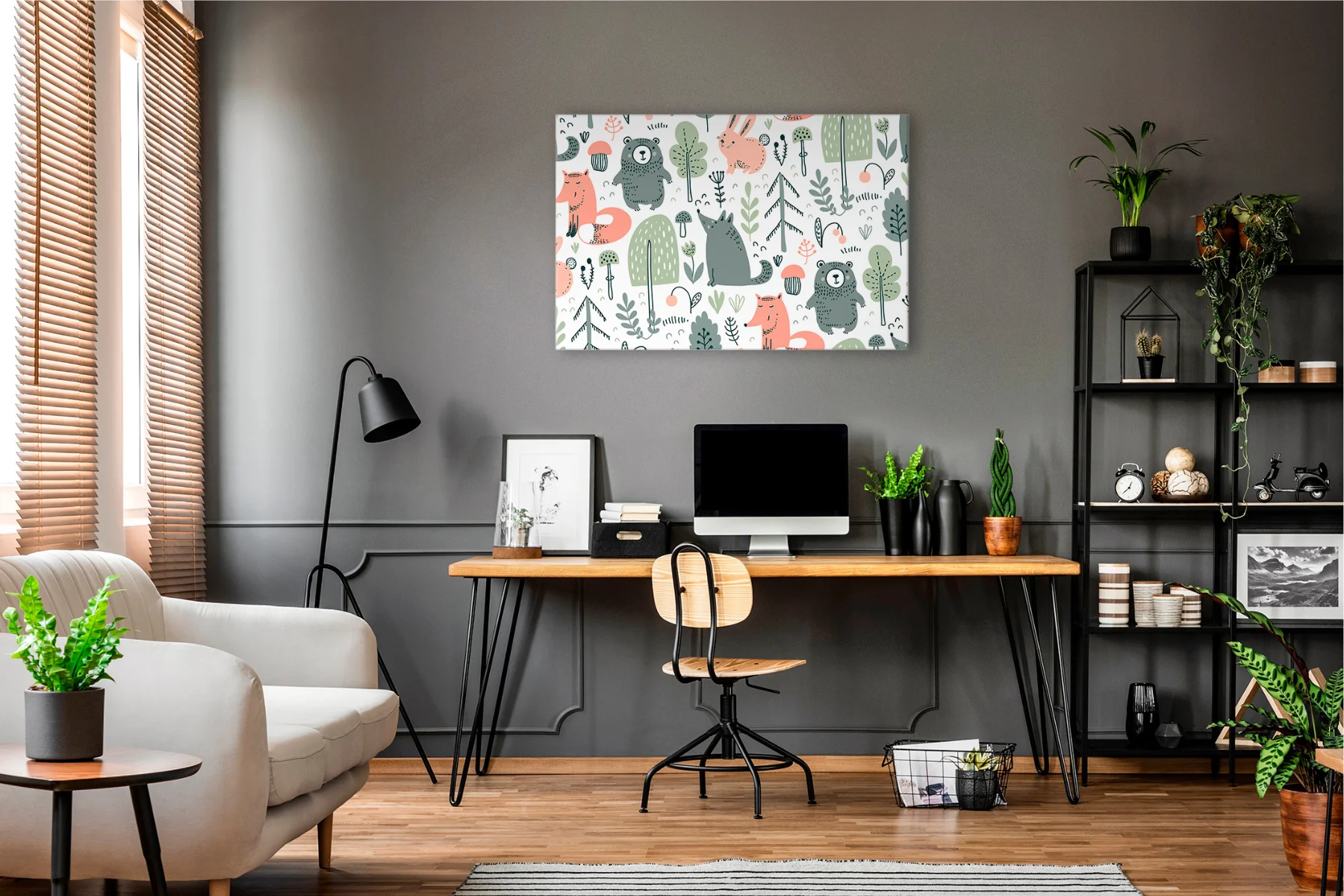 Wandbild Forest_Fun modern 120x80cm Wandbild Forest_Fun modern 120x80cm