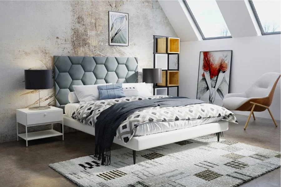 Wandpolster Schlafzimmer Hexagon Wandpolster Schlafzimmer Hexagon