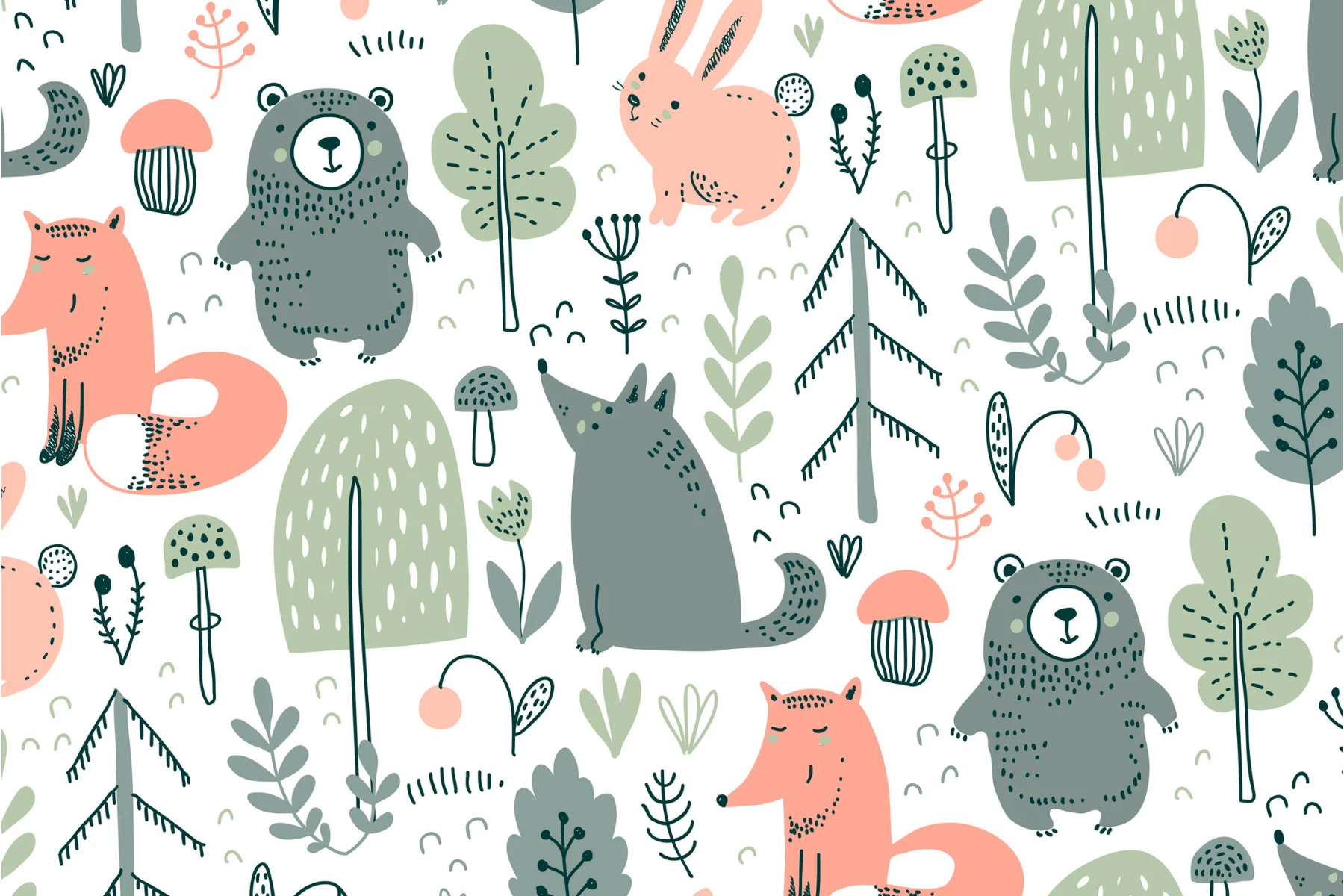 Wandbild Forest_Fun Motiv 120x80cm Wandbild Forest_Fun Motiv 120x80cm