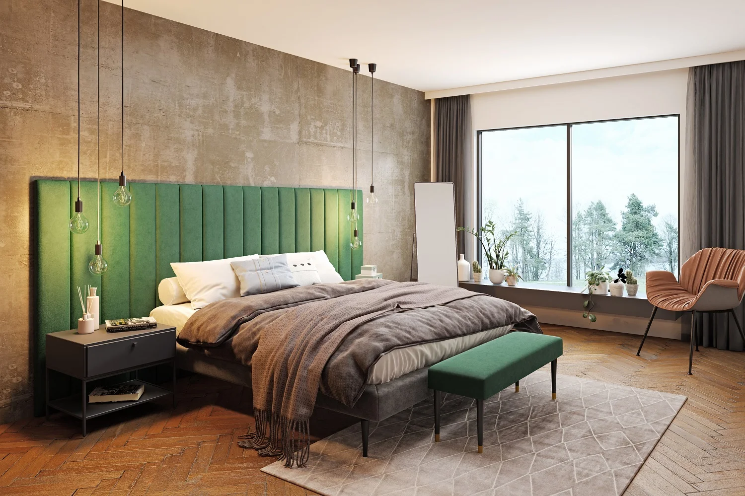 Wandpolster und wandkissen Schlafzimmer modern Wandpolster und wandkissen Schlafzimmer modern