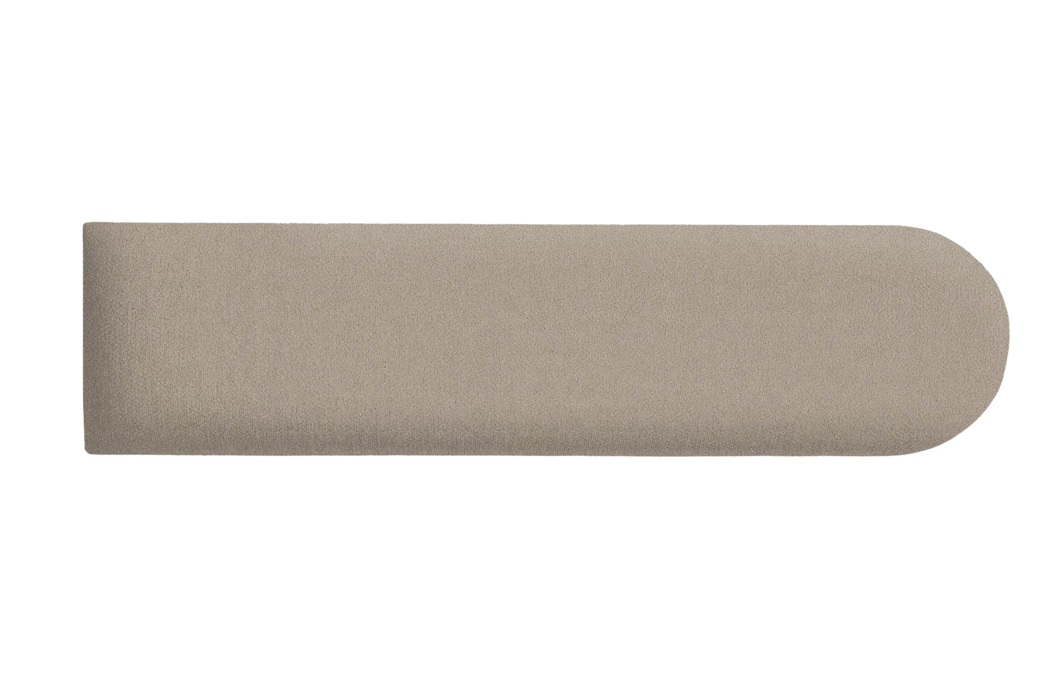 Wandpolster Zaun rund Matt Velvet 08 Beige