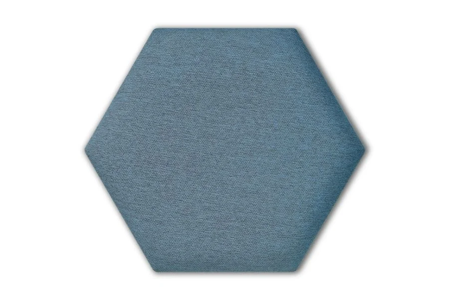 Wandpolster Hexagon GEMMA 77 Blau