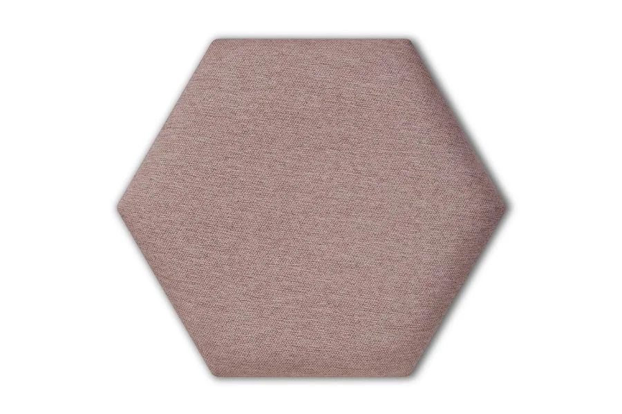 Wandpolster Hexagon GEMMA 63 Altrosa