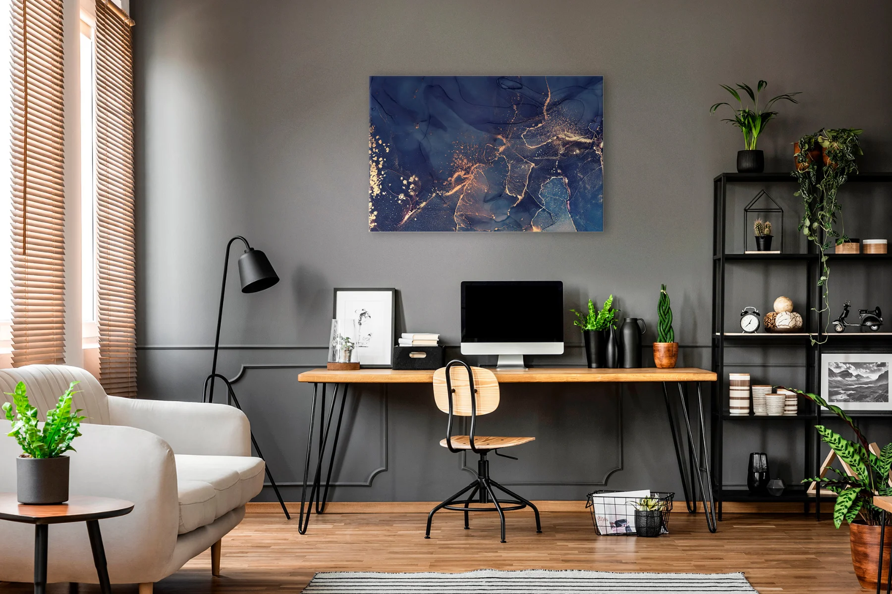 Wandbilder-modern-Akustikbild-Homeoffice Wandbilder-modern-Akustikbild-Homeoffice