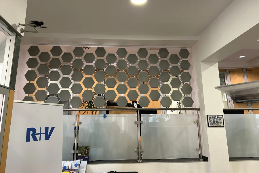 Trennwand Hexagon Büro