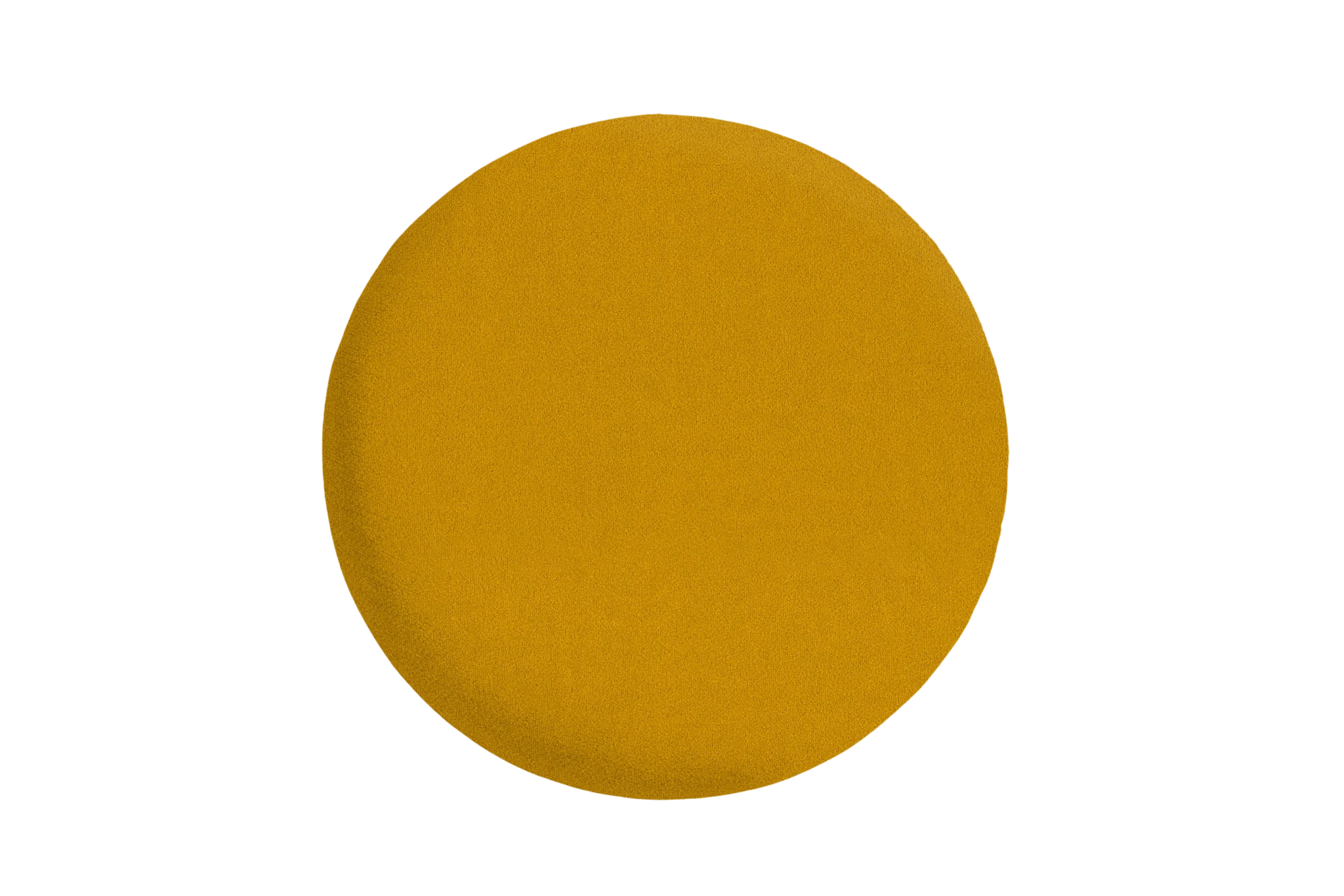Cuscino da parete cerchio in velluto opaco 48 giallo