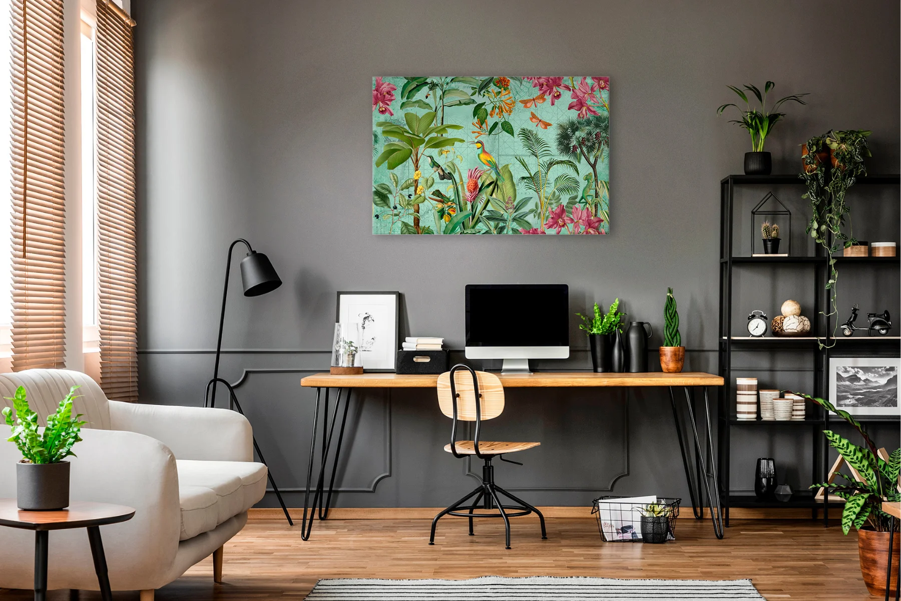 Wandbild Colorful_Chirping modern 120x80cm Wandbild Colorful_Chirping modern 120x80cm