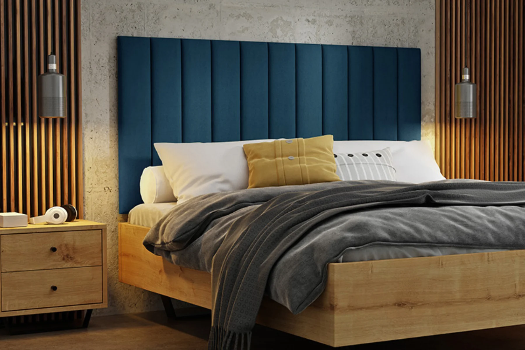 Wandpolster-Bett Wandpolster-Bett