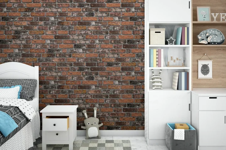 Backsteinoptik Wandpaneel - 789-123-Beispielzimmer Backsteinoptik Wandpaneel - 789-123-Beispielzimmer