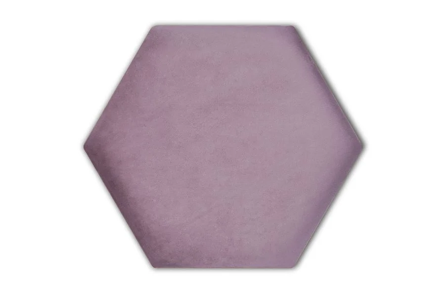 Wandpolster Hexagon RIVIERA 63 Violett