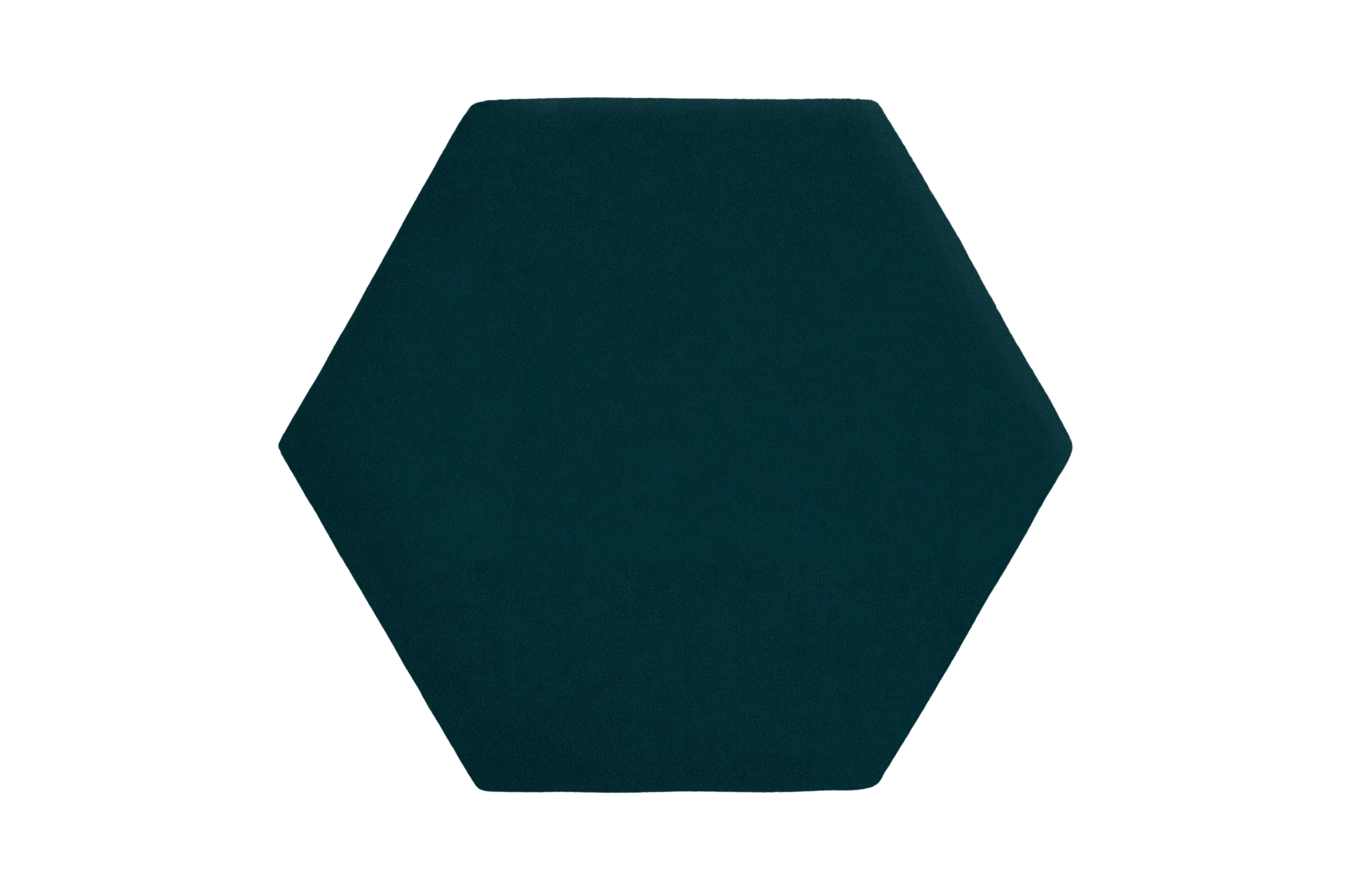 Wall upholstery Hexagon Matt Velvet 77 Dark turquoise