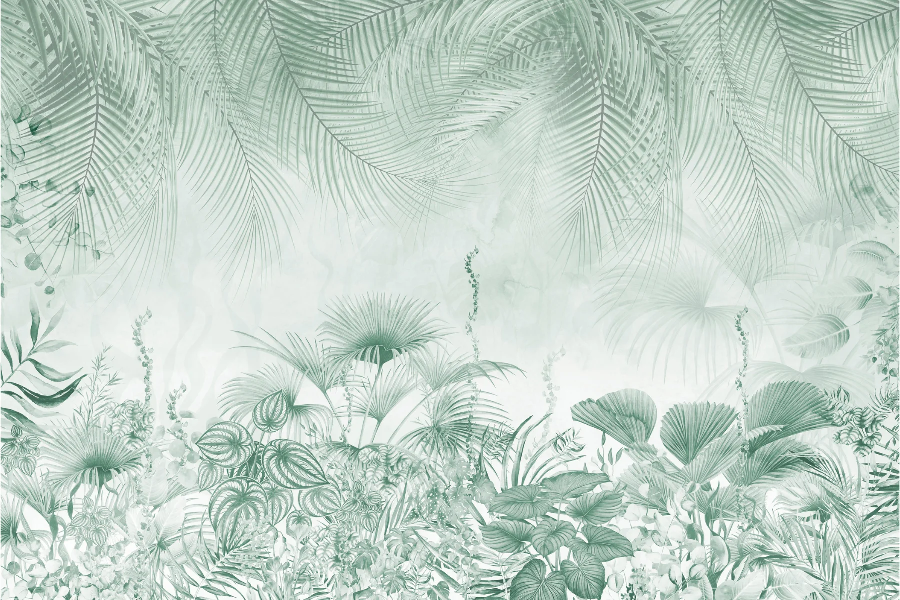Wandbild Lush_Leaves Motiv 120x80cm Wandbild Lush_Leaves Motiv 120x80cm
