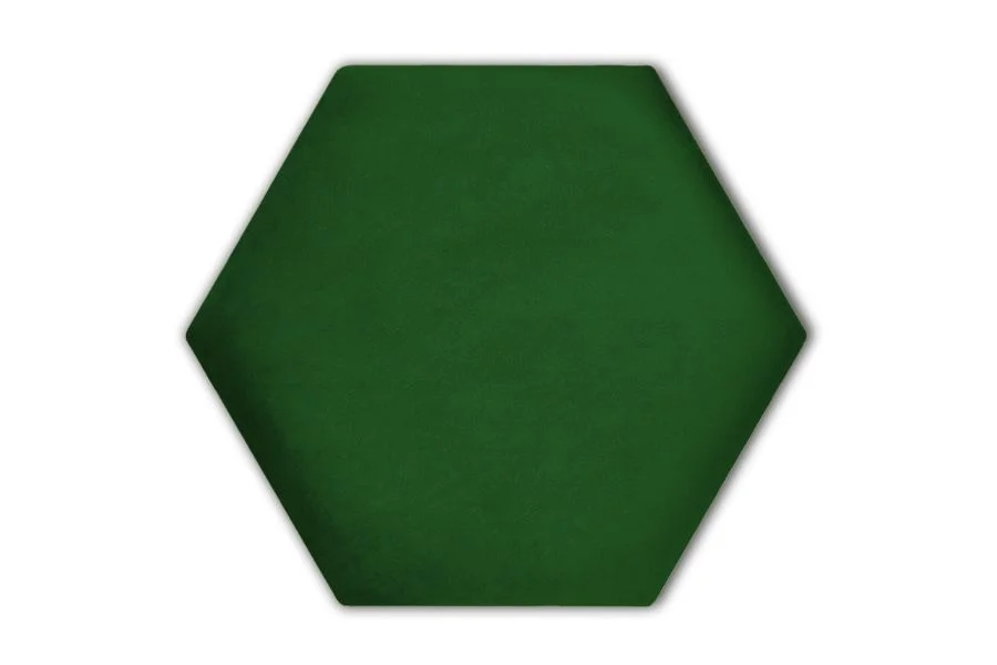 Wandpolster Hexagon RIVIERA 38 Dunkelgrün