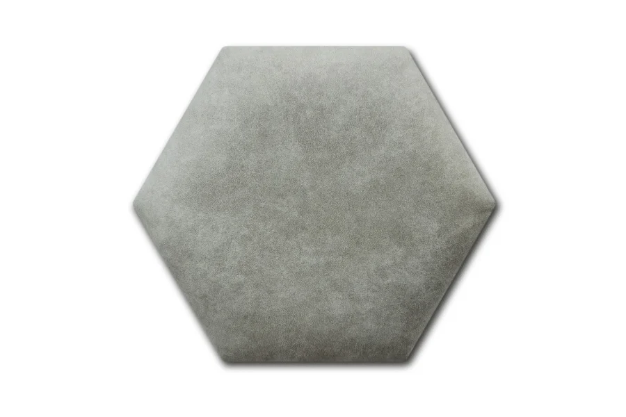Wandpolster Hexagon Preston 32 Grau