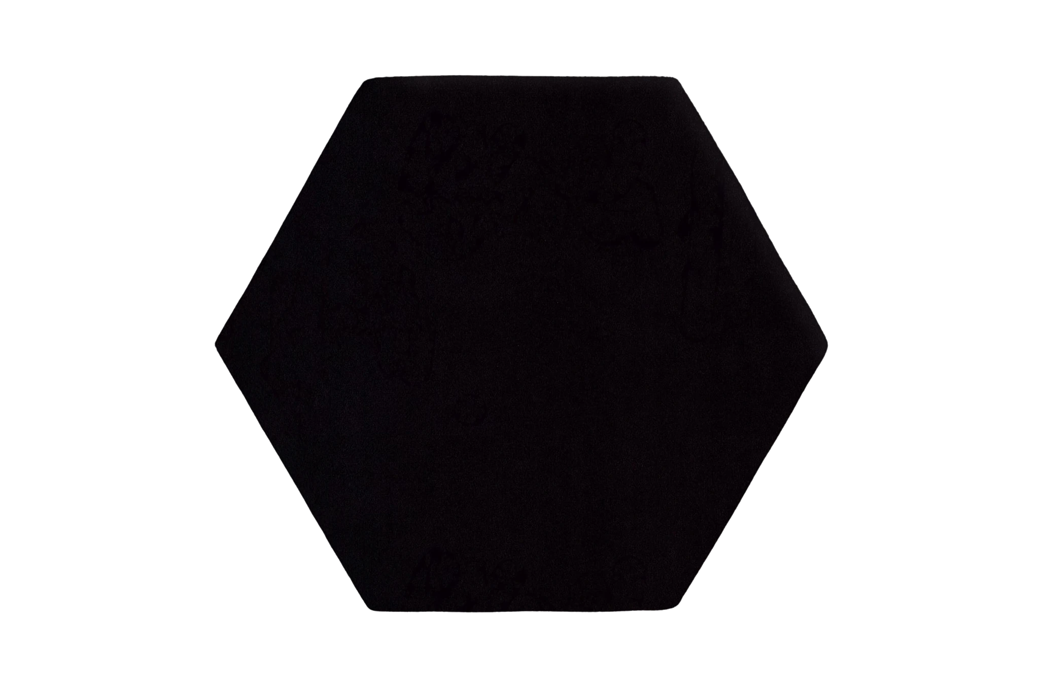 Wandpolster Hexagon Matt Velvet 99 Schwarz Wandpolster Hexagon Matt Velvet 99 Schwarz