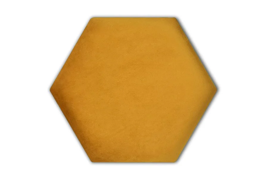 Wandpolster Hexagon RIVIERA 41 Senf