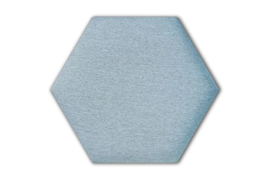 Wandpolster Hexagon GEMMA 70 Hellblau