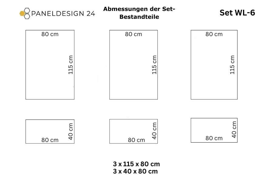 Wandleisten-Set weiss WL-6 Skizze