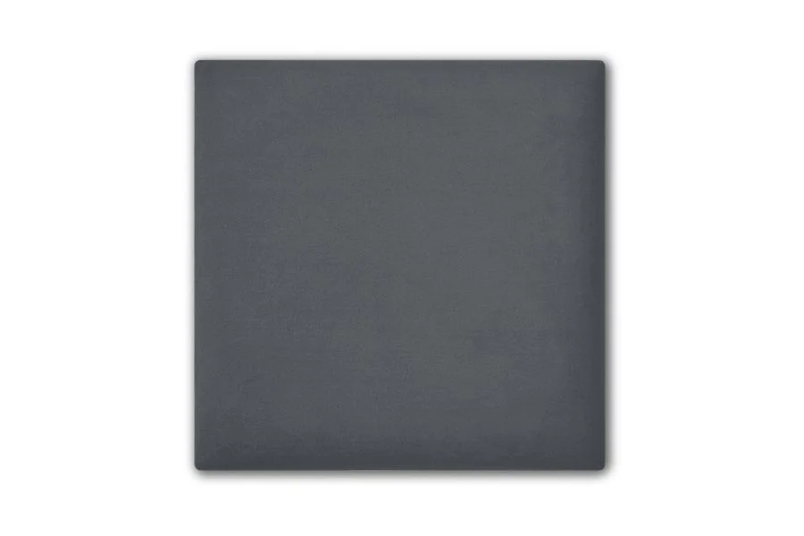 Wandpolster Quadrat Matt Velvet 93 Dunkelgrau