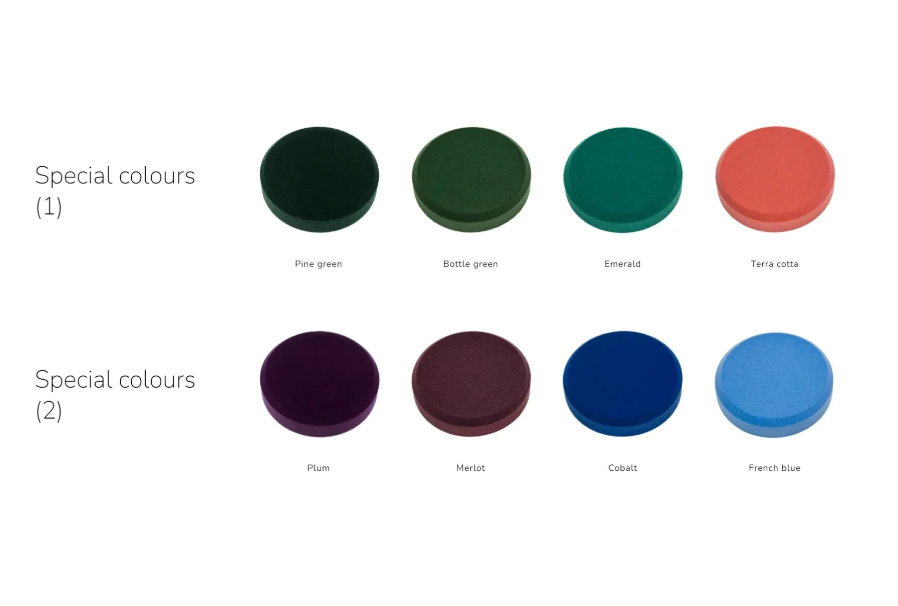 Wall panels Fluffo colours Wall panels Fluffo colours