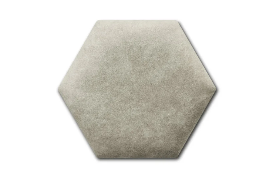 Wandpolster Hexagon Preston 31 Warmes Grau