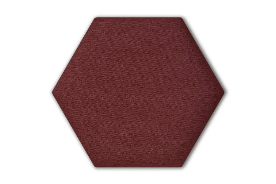 Wandpolster Hexagon GEMMA 58 Rot