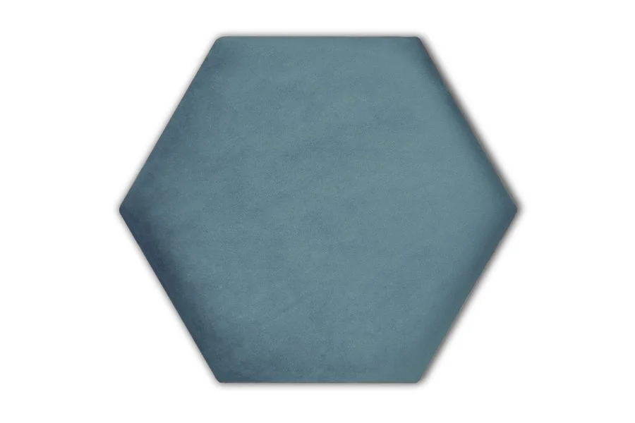 Wandpolster Hexagon RIVIERA 74 Blau