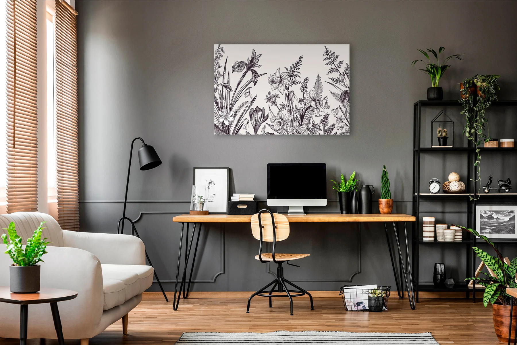 Wandbild Secret_Garden modern 120x80cm Wandbild Secret_Garden modern 120x80cm